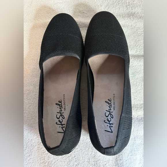 LifeStride Velocity 2.0 Black Women's Immy Ballet Flat Size 11M - Picture 3 of 9